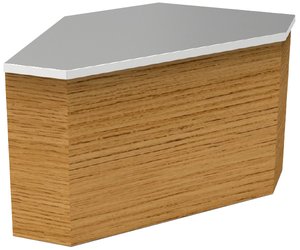 CORNER WORKING TABLE (INNER & OUTER) FURNITURED