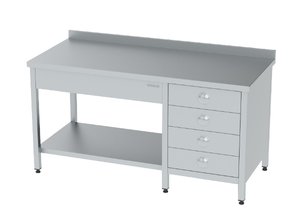 WORKTABLE DRAWERS, BOTTOM SHELF