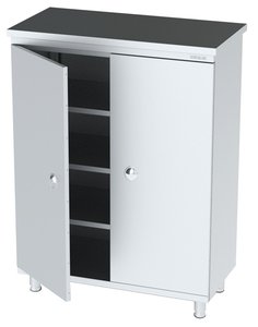 PAN CUPBOARD WITH DOUBLE DOORS AND 3 INTERMEDIATE SHELVES