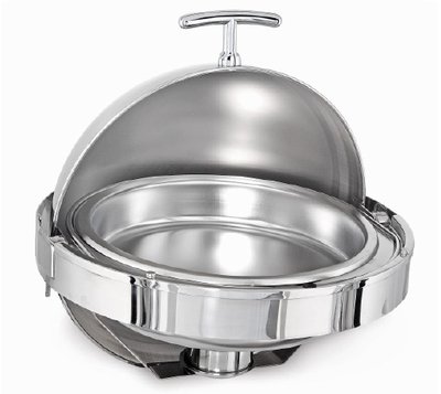 CHAFING DISH WITH 180° ROLL TOP LID BUILD IN