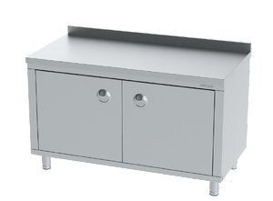WORK TABLE WITH CUPBOARD WITH MIDDLE SHELF