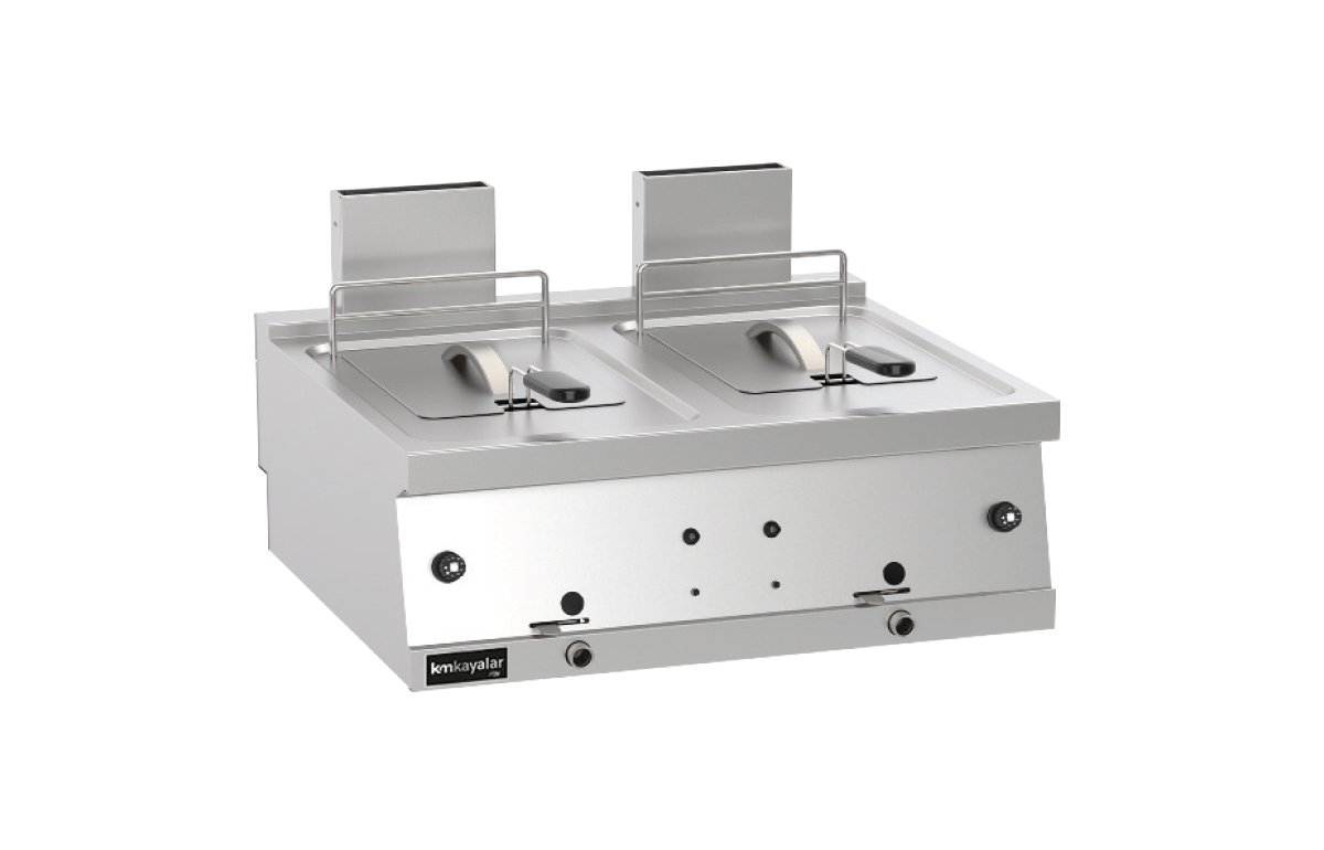 Two Wells Gas Fryer Top