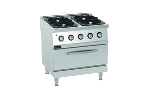 4 Burners Gas Range on Gas Oven