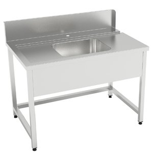 DISHWASHER MACHINE WITH INLET/OUTLET TABLES