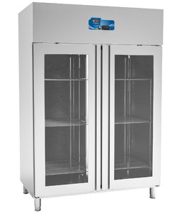 UPRİGHT REFRİGERATOR WİTH DOUBLE GLASS DOORS