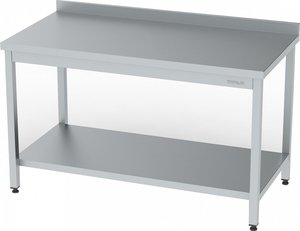 WORK TABLE WITH BOTTOM SHELF