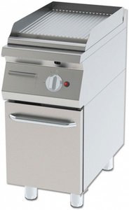 GRILL RIBBED WITH CUPBOARD WITH GAS