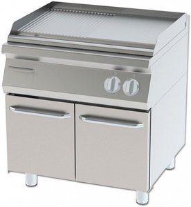 GRILL 1/2 RIBBED WITH CUPBOARD ELECTRICAL