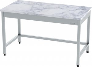 MARBLE TOP WORK TABLE WITHOUT BOTTOM SHELF