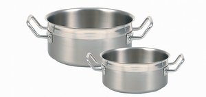 CYLINDIRICAL STEW SHALLOWLE POT WITHOUT LID