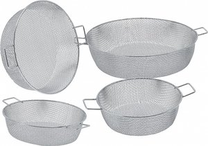 FRY BASKET WITH 2 HANDLES SHALLOW