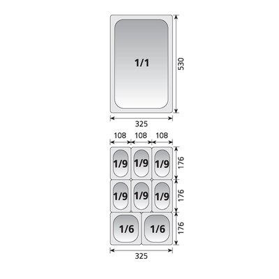 1/1 PERFORATED GASTRONORM CONTAINERS
