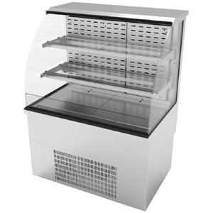 COLD CAKE DISPLAY UNIT CAMBERED (FRONT OPEN)