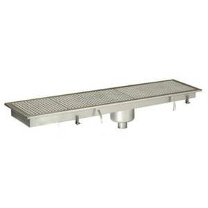 FLOOR GRID WITH SIDE OUTLET SIPHON  IN THE MIDDLE